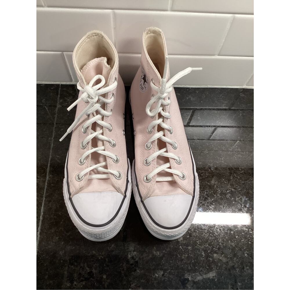 Converse Light Pink Platform All Star Hi Shoes size 6 - Picture 4 of 9